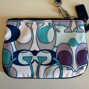 Coach Ashley Scarf Print Wristlet